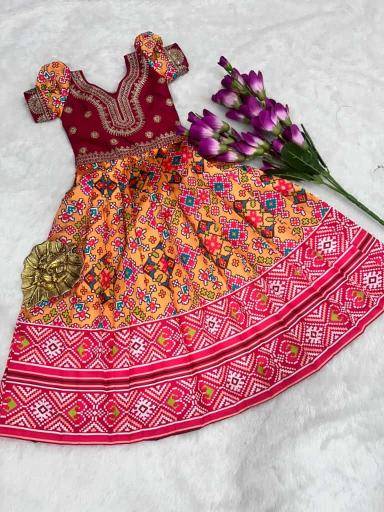 NEW LAUNCIN GOWN silk Surat kids wear exporters